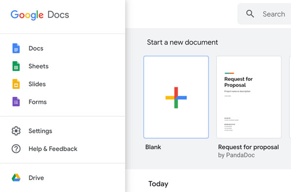 Creating & Saving Google Docs