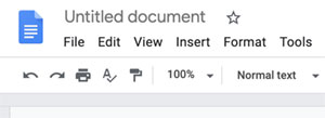 Google Docs Untitled document