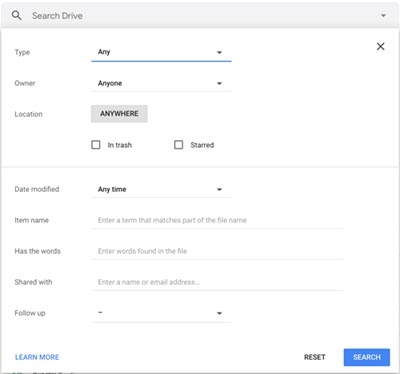 Google Drive Search