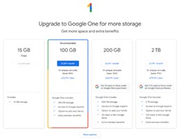Google One Upgrades