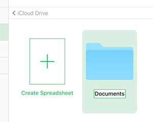 iCloud Numbers rename folder